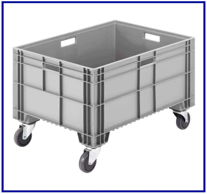 600x800x520 mm Plastik Tekerlekli Kasa | SM-8639 T