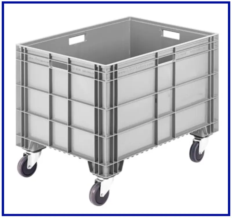 600x800x633 mm Plastik Tekerlekli Kasa | SM-8650 T