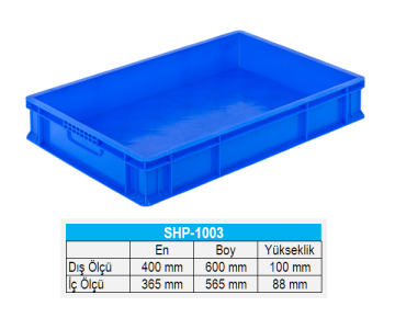 Plastik Kasa-400x600x100 mm-SHP1003