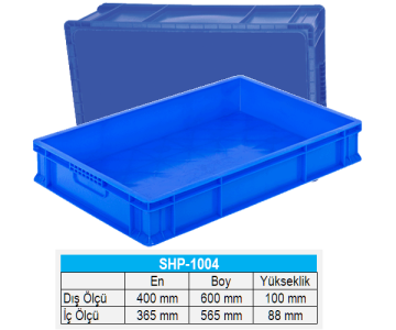 Düz Tabanlı Plastik Kasa-SHP-1004