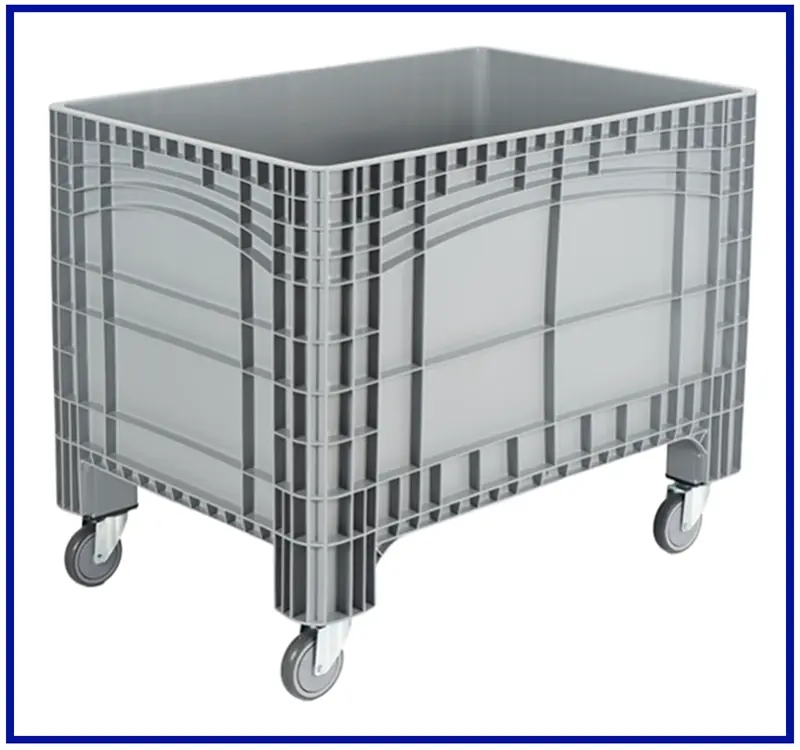 800x1200x925 mm Plastik Konteyner-Tekerlekli | SM-5500 T